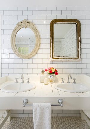 Ideia Decorar A magia dos espelhos: dicas para a decoração de seu banheiro Espelhos banheiro 42
